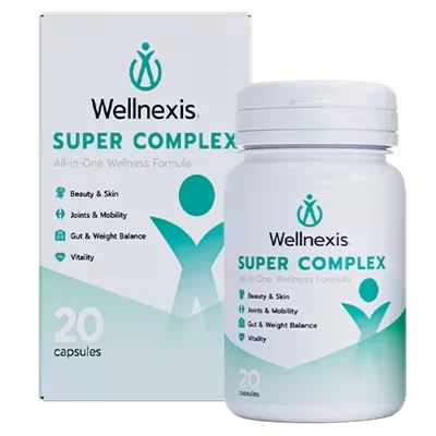 Wellnexis Super Complex suplemento alimenticio cápsulas vitaminas energía bienestar